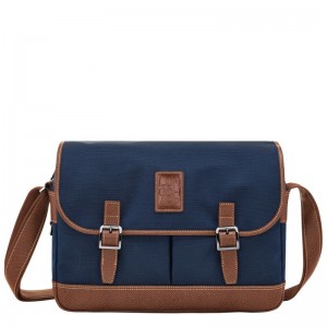 Longchamp Boxford L Crossbody Väska Herr Blå | 1579-ERGIX