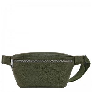 Longchamp Le Foulonné M Bältesväska Herr Khaki | 0489-QDZEU