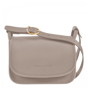 Longchamp Le Foulonné S Crossbody Väska Dam Grå | 8547-RAFYH