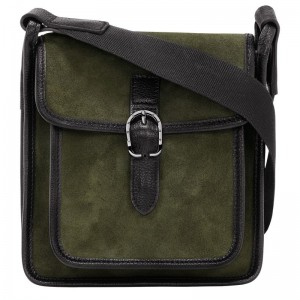 Longchamp Le Foulonné S Crossbody Väska Dam Khaki | 8954-XQBLY