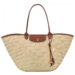 Longchamp Le Panier Pliage XL Handväska Dam Bruna | 4863-AKCYG