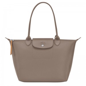 Longchamp Le Pliage City M Toteväska Dam Grå Bruna | 7863-FUCSR