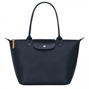 Longchamp Le Pliage City M Toteväska Dam Marinblå | 7098-SCEXB