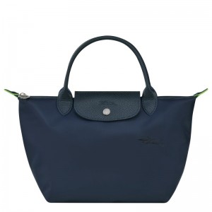 Longchamp Le Pliage Green S Handväska Dam Marinblå | 0943-DALQW