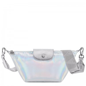 Longchamp Le Pliage Kollektion XS Crossbody Väska Dam Silver | 3689-UMHQX