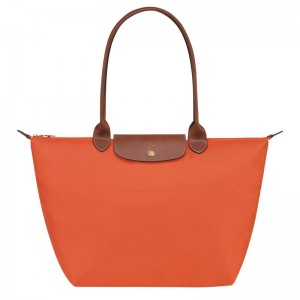 Longchamp Le Pliage Original L Toteväska Dam Orange | 5012-DSGCT