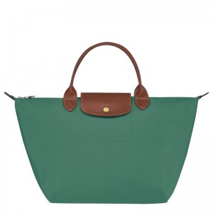 Longchamp Le Pliage Original M Handväska Dam Olivgröna | 0423-FUWYJ