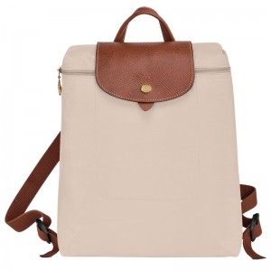 Longchamp Le Pliage Original M Ryggsäckar Dam Vita | 2765-QFEMB