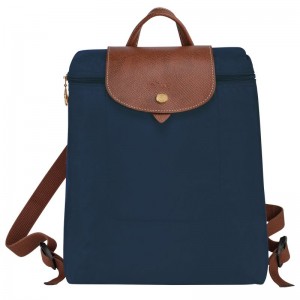 Longchamp Le Pliage Original M Ryggsäckar Dam Marinblå | 3681-THIMP