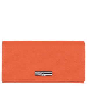 Longchamp Roseau Continental Plånbok Dam Orange | 8072-DOSTU