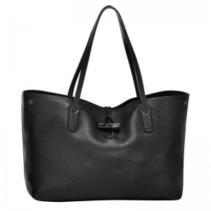 Longchamp Roseau Essential L Toteväska Dam Svarta | 8230-YNLJW