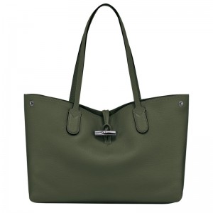 Longchamp Roseau Essential L Toteväska Dam Khaki | 2597-ATZIF