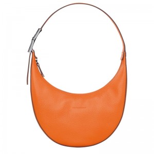 Longchamp Roseau Essential M Hobo Väska Dam Orange | 7691-FDEHM