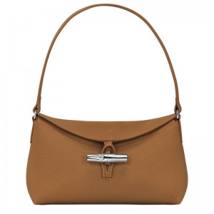 Longchamp Roseau S Hobo Väska Dam Beige | 3487-EXSRW