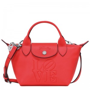 Longchamp x Robert Indiana XS Handväska Dam Röda | 9716-BZYQJ