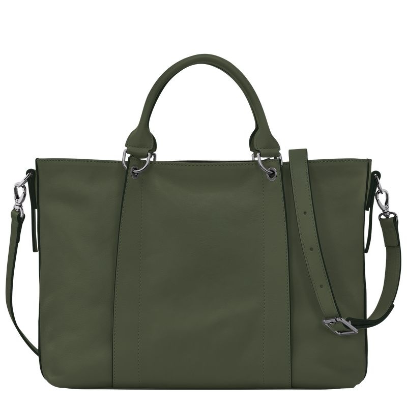 Longchamp 3D L Handväska Dam Khaki | 2507-OPXID