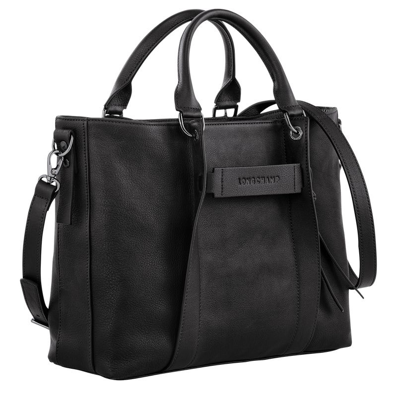 Longchamp 3D L Handväska Dam Svarta | 9153-IWLQC