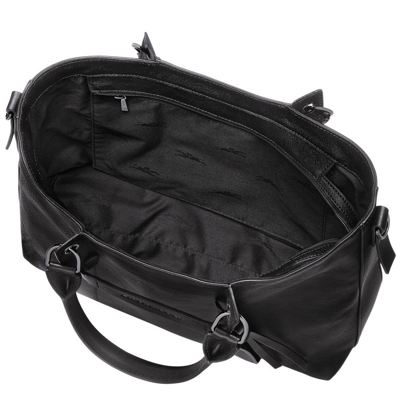 Longchamp 3D L Handväska Dam Svarta | 9153-IWLQC