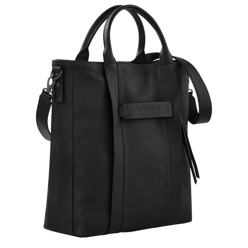 Longchamp 3D L Toteväska Dam Svarta | 7496-ADUWN