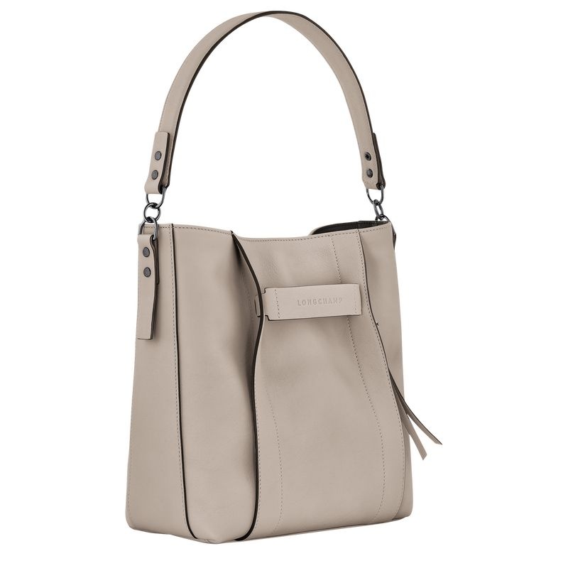 Longchamp 3D M Hobo Väska Dam Grå | 6385-NBOWV