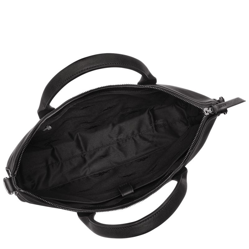 Longchamp 3D Portfölj Dam Svarta | 7063-ULVRW