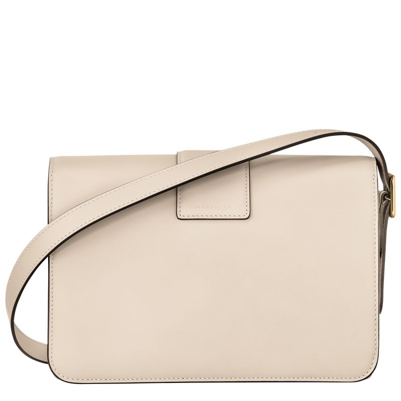 Longchamp Box-Trot M Crossbody Väska Dam Vita | 6340-GEDJU