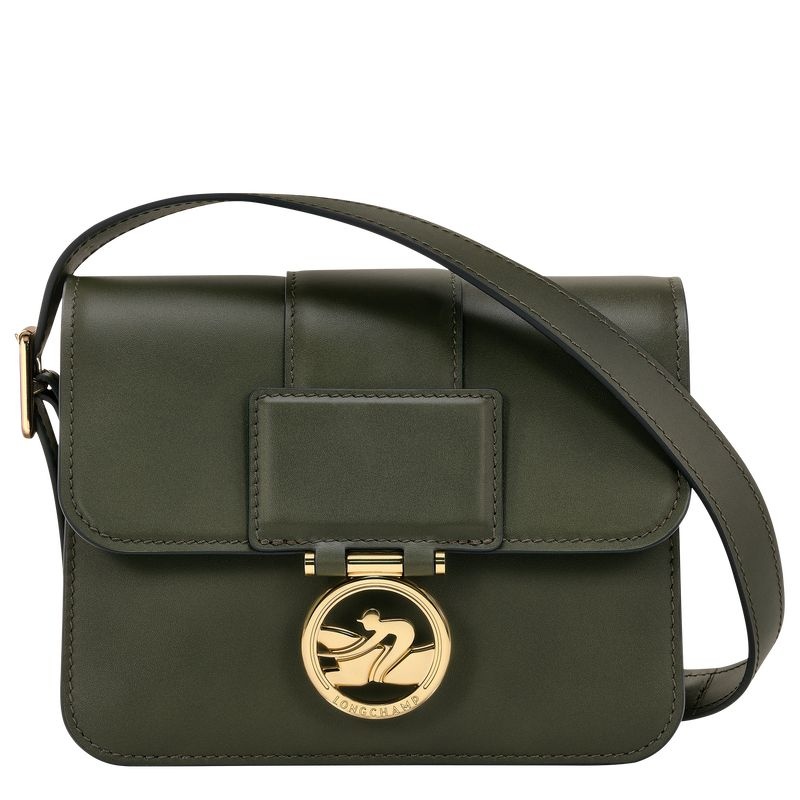 Longchamp Box-Trot S Crossbody Väska Dam Khaki | 0537-FUAVY