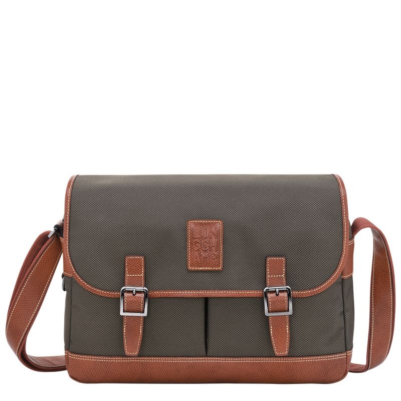 Longchamp Boxford L Crossbody Väska Herr Bruna | 5403-HULNV