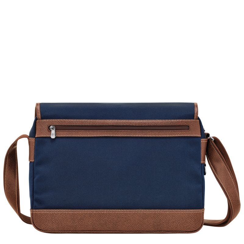 Longchamp Boxford L Crossbody Väska Herr Blå | 1579-ERGIX