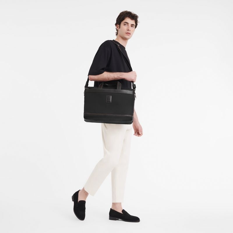 Longchamp Boxford L Portfölj Herr Svarta | 7915-BZOGT