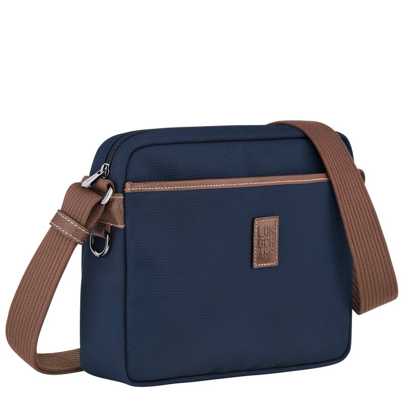 Longchamp Boxford M Crossbody Väska Herr Blå | 8734-BIRCJ