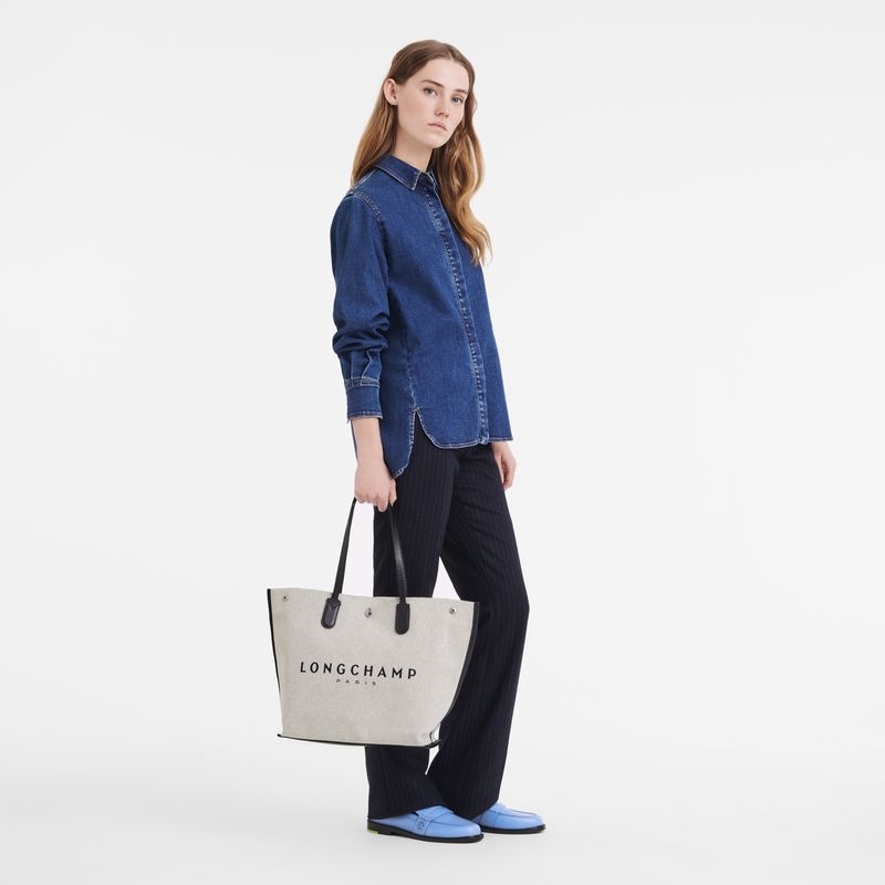 Longchamp Essential L Toteväska Dam Grå | 1798-AXRQJ