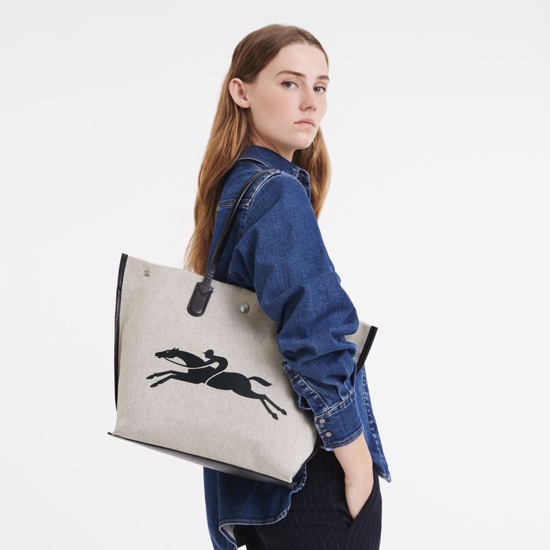 Longchamp Essential L Toteväska Dam Grå | 1798-AXRQJ