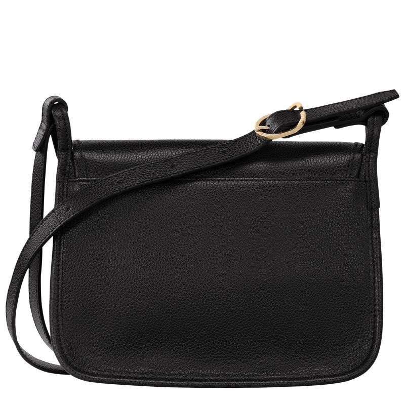 Longchamp Le Foulonné M Crossbody Väska Dam Svarta | 0594-QZDBU