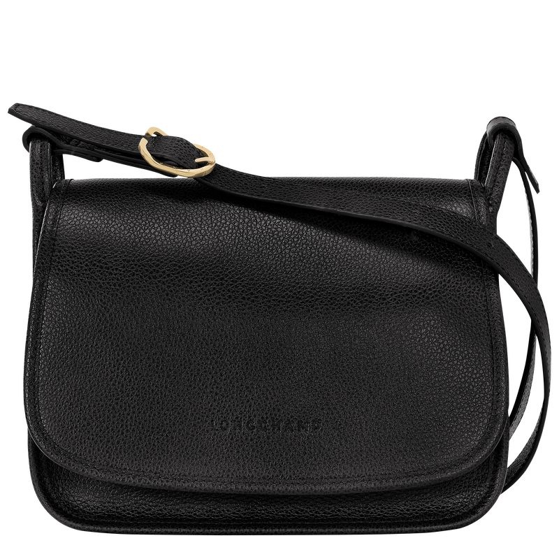 Longchamp Le Foulonné M Crossbody Väska Dam Svarta | 0594-QZDBU