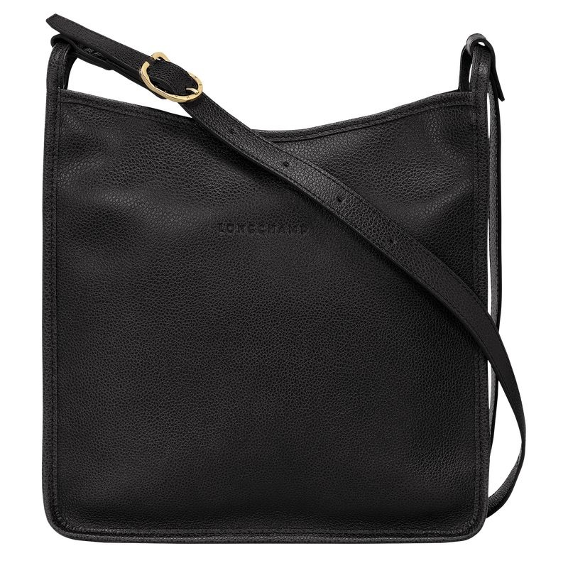 Longchamp Le Foulonné M Crossbody Väska Dam Svarta | 6289-TNHLQ