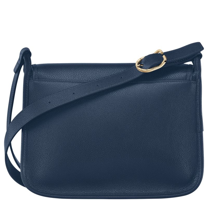 Longchamp Le Foulonné M Crossbody Väska Dam Marinblå | 8236-VXLAU