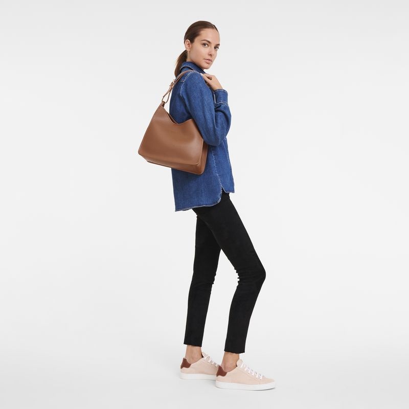 Longchamp Le Foulonné M Hobo Väska Dam Bruna | 7469-YWRZI