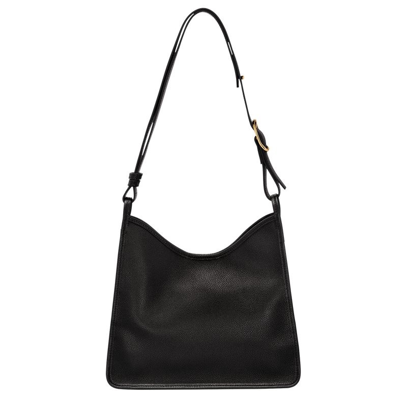 Longchamp Le Foulonné M Hobo Väska Dam Svarta | 8265-DPOZT