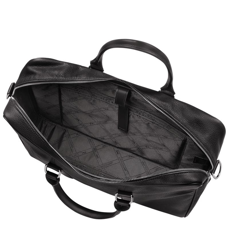 Longchamp Le Foulonné M Portfölj Dam Svarta | 4893-TPCQE