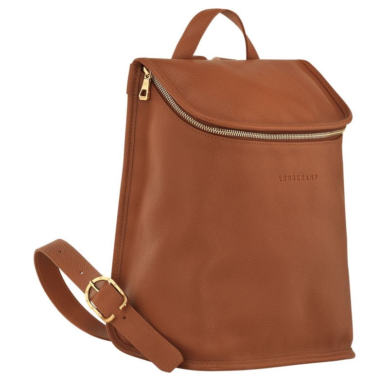 Longchamp Le Foulonné Ryggsäckar Dam Bruna | 2897-UOACW