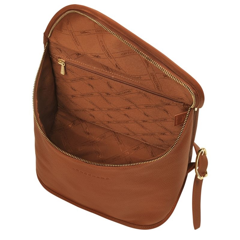 Longchamp Le Foulonné Ryggsäckar Dam Bruna | 2897-UOACW