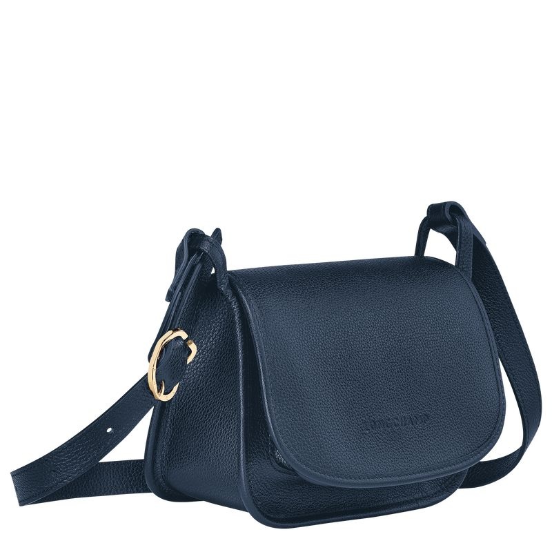 Longchamp Le Foulonné S Crossbody Väska Dam Marinblå | 6158-BUDRK