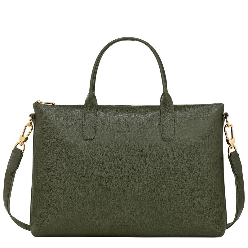 Longchamp Le Foulonné S Portfölj Dam Khaki | 5834-PEZYA