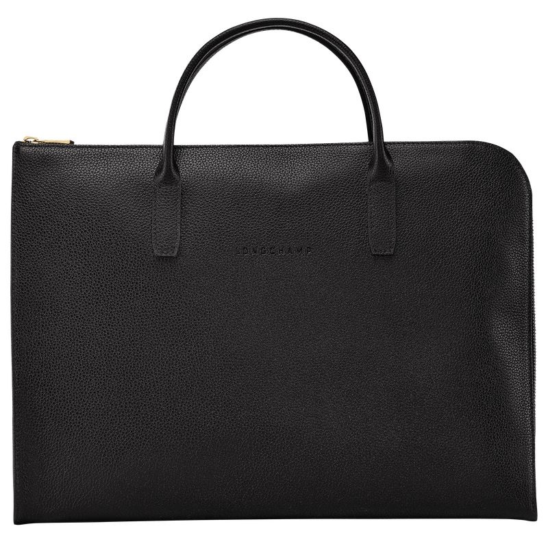 Longchamp Le Foulonné S Portfölj Dam Svarta | 4876-HTLEJ