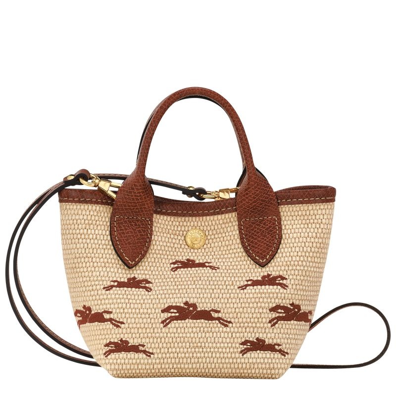 Longchamp Le Panier Pliage XS Handväska Dam Bruna | 7246-VGASK