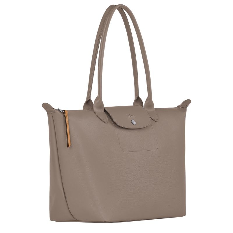 Longchamp Le Pliage City L Toteväska Dam Grå Bruna | 5269-XPVAD