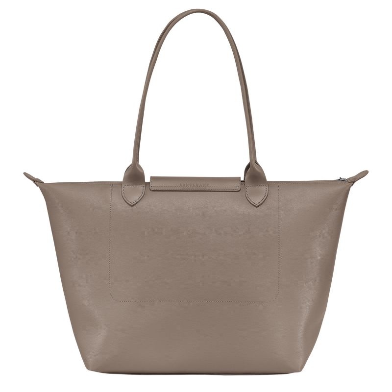 Longchamp Le Pliage City L Toteväska Dam Grå Bruna | 5269-XPVAD