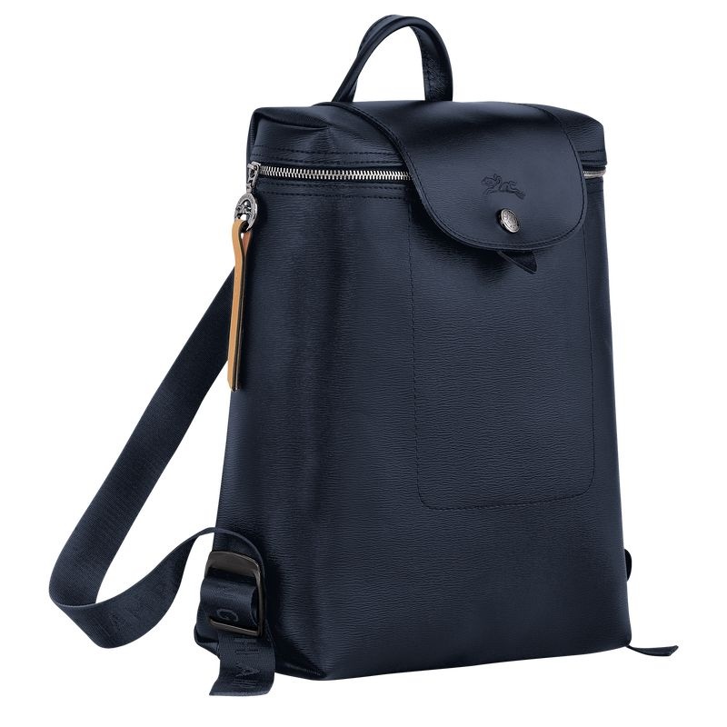 Longchamp Le Pliage City M Ryggsäckar Herr Marinblå | 0468-GDFPM