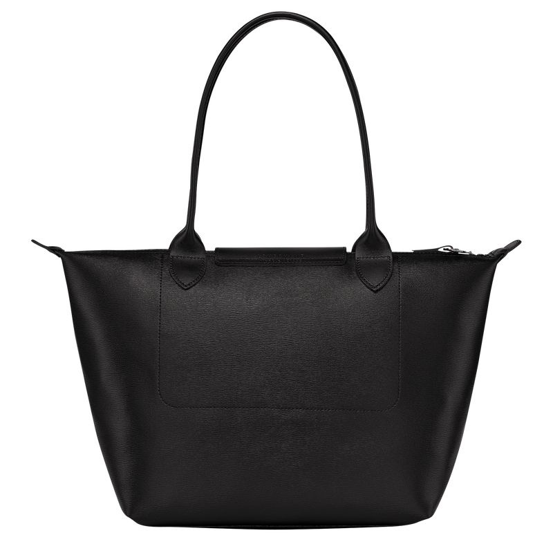 Longchamp Le Pliage City M Toteväska Dam Svarta | 2510-HJNYK